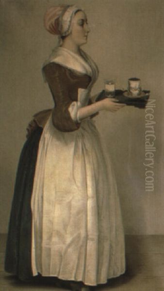 The Chocolate Girl Oil Painting by Jean Etienne Liotard