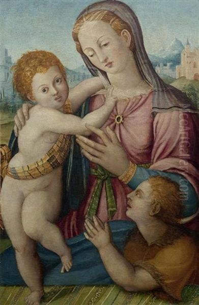 Madonna Mit Kind Oil Painting by Filippo Lippi