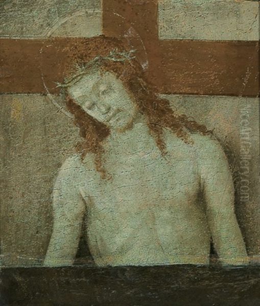 Christ As The Man Of Sorrows Oil Painting by Filippo (Filippino) Lippi