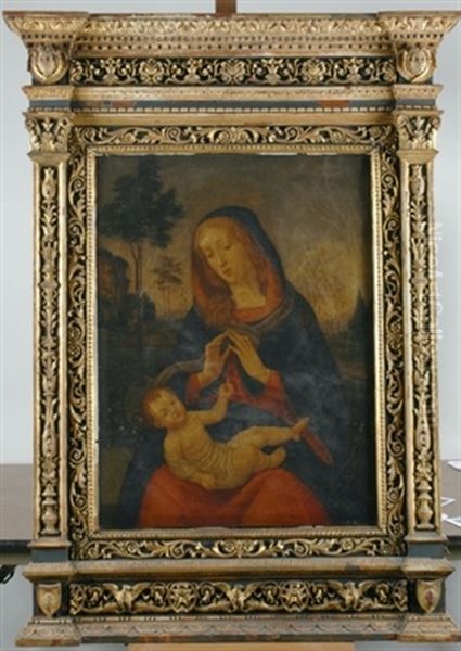 Madonna And Child Oil Painting by Filippo (Filippino) Lippi