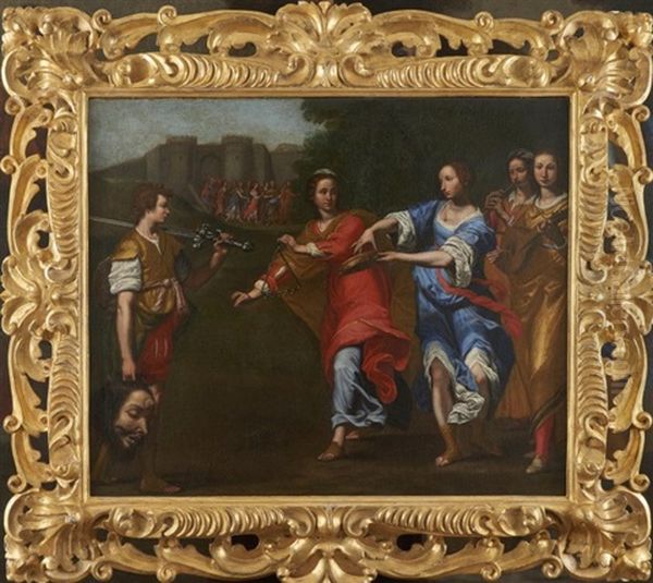 Le Triomphe De David Oil Painting by Lorenzo Lippi