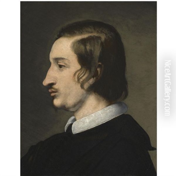 Portrait Of A Man In Profile by Lorenzo Lippi