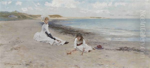 Nantucket Beach, Idle Hours by William Henry Lippincott