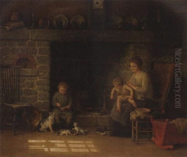 Sunbeams Oil Painting by William Henry Lippincott