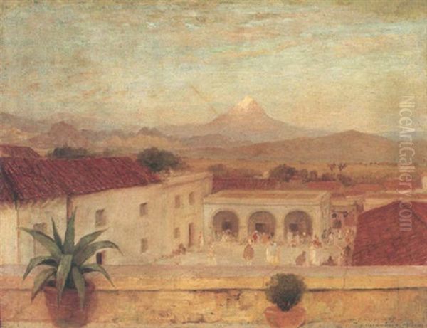 Sunset, Cuernavaca, Mexico Oil Painting by William Henry Lippincott