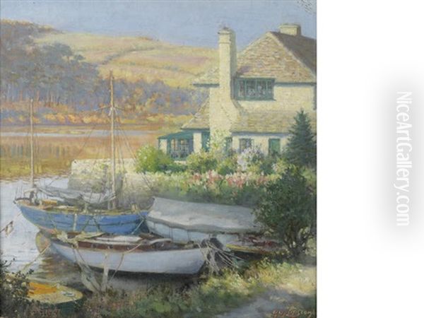 St. Mawes Oil Painting by Guy Lipscombe