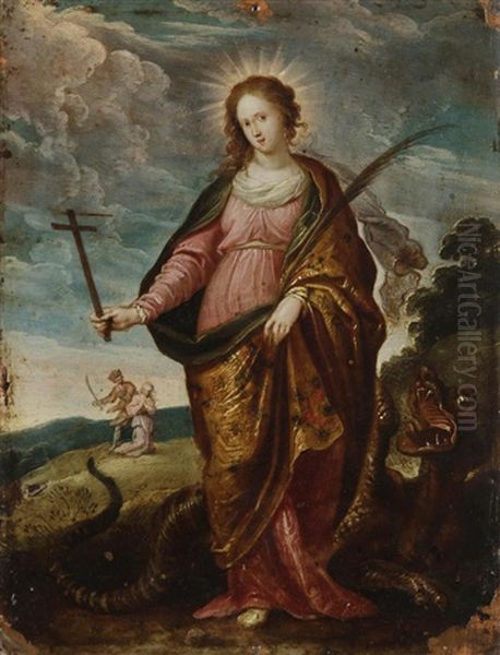 Sainte Marguerite Oil Painting by Pieter Lisaert