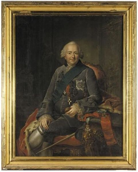 Portrait Of Ferdinand Of Brunswick-wolfenbuttel Oil Painting by Anna Rosina Lisiewski