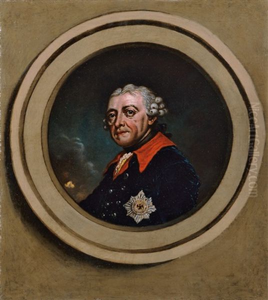 Bildnis Konig Friedrich Ii. Von Preussen Oil Painting by Christian Friedrich Reinhold Lisiewski