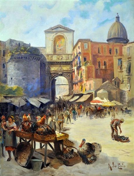 Porta Capuana Oil Painting by Arnaldo de Lisio