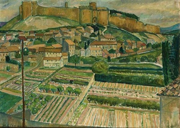 Vieille Ville, France Oil Painting by Herrmann Lismann