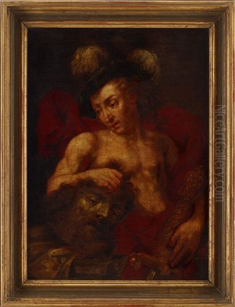 Salome Och Johannes Doparen Oil Painting by Johann Liss