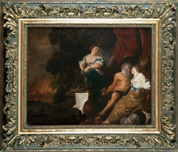 Herkules No Rozstajnych Drogach (+ Lot Z Corkami, Lrgr; Pair) Oil Painting by Johann Liss