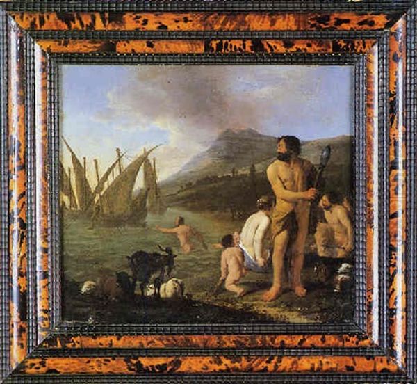 Scena Mitologica Oil Painting by Dirck Van Der Lisse