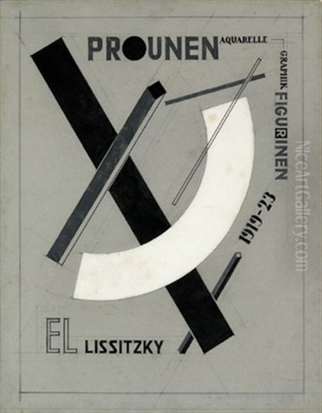 Proun Oil Painting by El Lissitzky