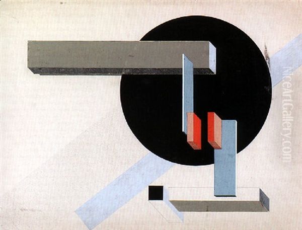 Proun N 89 (kilmansvaria) Oil Painting by El Lissitzky