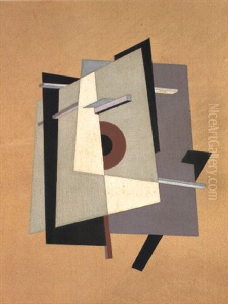 Proun Oil Painting by El Lissitzky