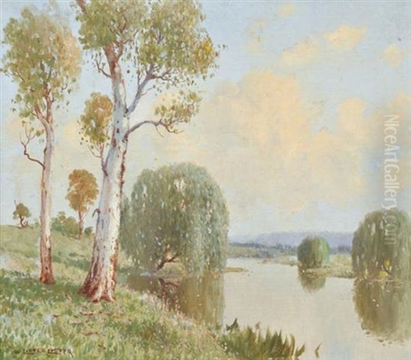 Guydir River, Near Yarrowick, New England (nsw) Oil Painting by William Lister-Lister