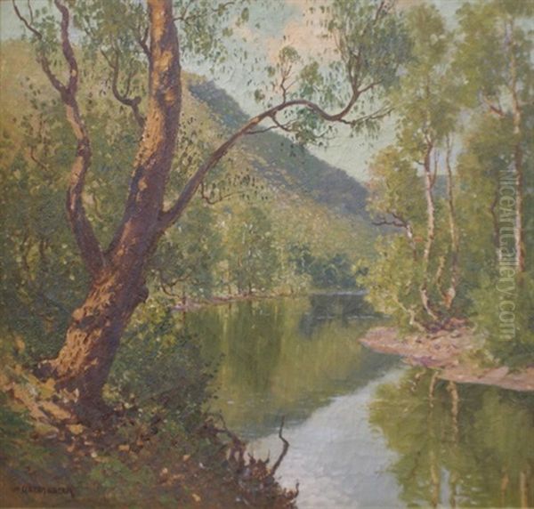 Still Waters, National Park Oil Painting by William Lister-Lister