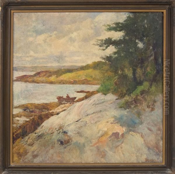 Coastal Landscape Oil Painting by Philip Little