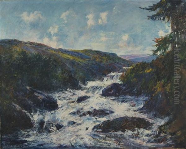 White Rivers Run Oil Painting by Philip Little