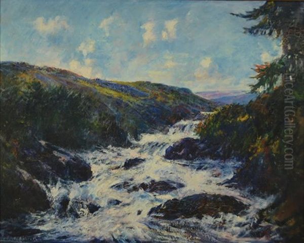 White Rivers Run Oil Painting by Philip Little