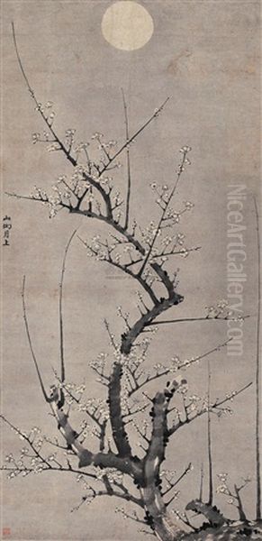 Plum Flower Oil Painting by  Liu Shiru