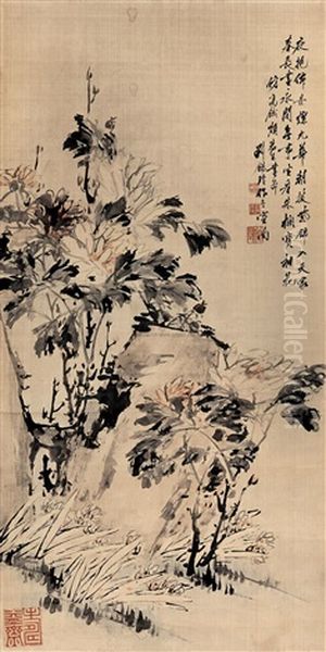 Flower Oil Painting by  Liu Xiling