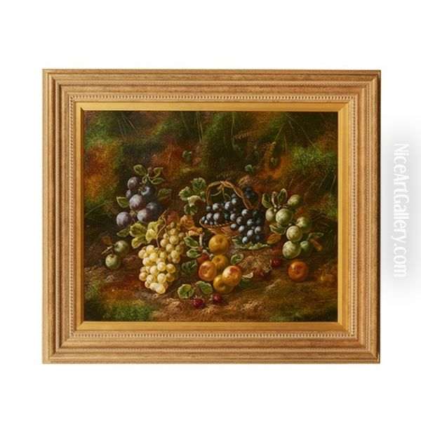 Still Life Of Fruit Oil Painting by Henry John Livens