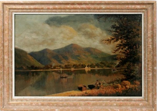 Gare Loch Head, Clyde. Scotland Oil Painting by Montgomery Livingston