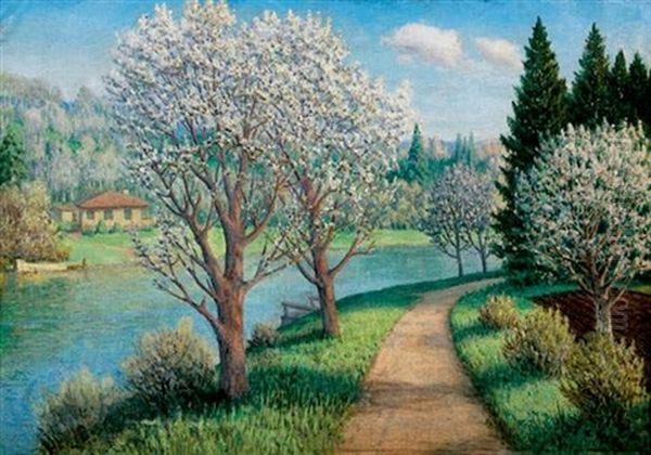 Le Printemps Oil Painting by Piotr Livoff Ivanovitch