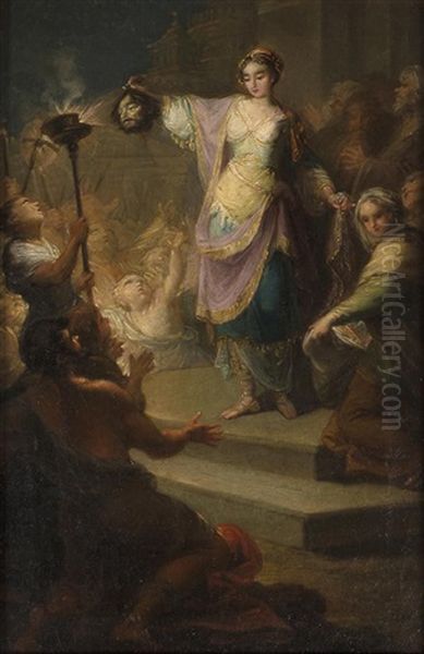 Judith Entrando En Betulia Con La Cabeza De Holofernes, H. 1823 by Francisco Llacer y Valdermont