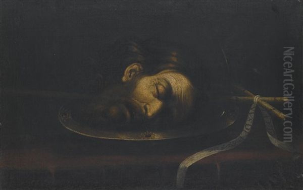 Head Of Saint John The Baptist by Sebastian de Llanos Valdes