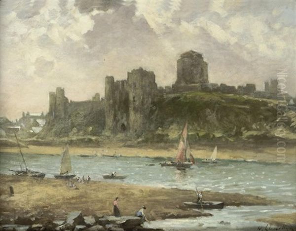 Pembroke Castle Oil Painting by William Samuel Henry (Sir) Llewellyn