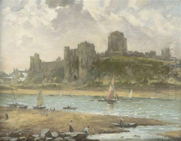 Pembroke Castle Oil Painting by William Samuel Henry (Sir) Llewellyn