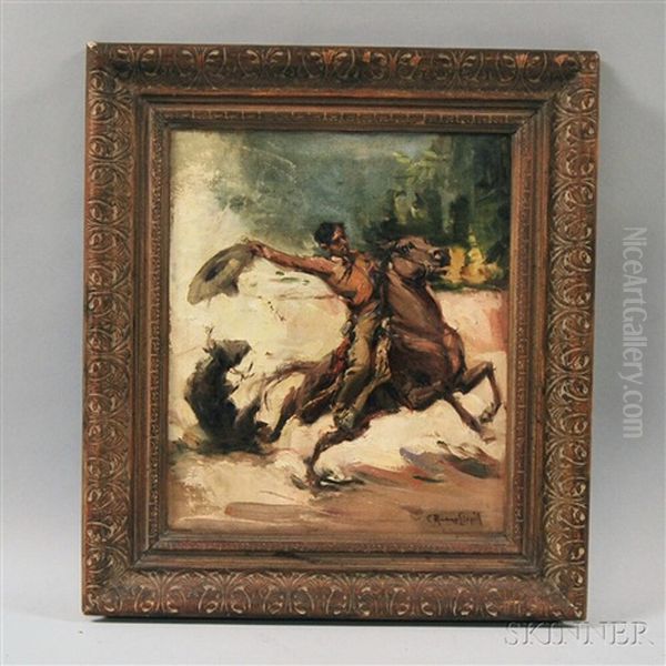 The Rodeo Oil Painting by Carlo Ruano Llopis