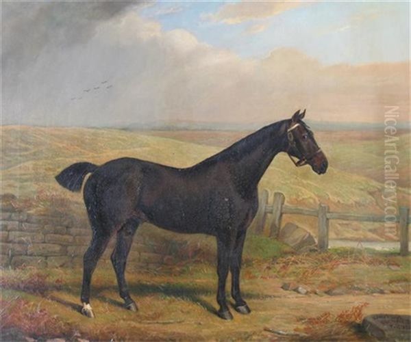 "peter", A Hunter In A Landscape Oil Painting by Edward Lloyd