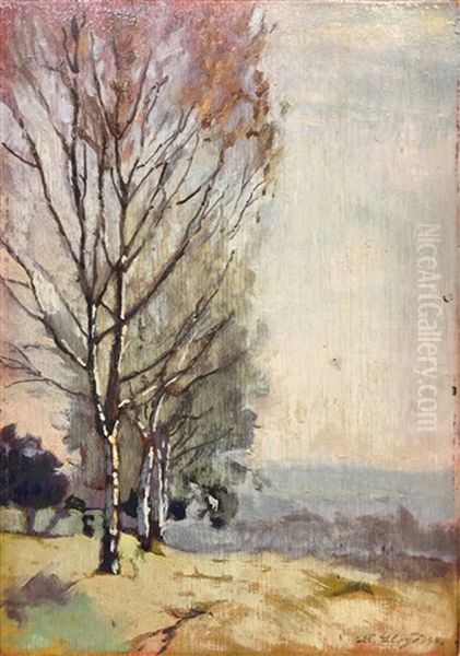 Cascine Oil Painting by Llewelyn Lloyd