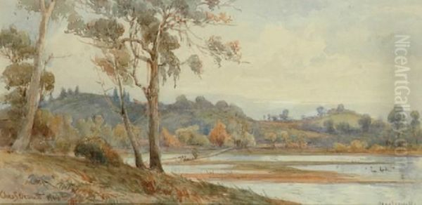 Healesville Oil Painting by Charles S. Bennett