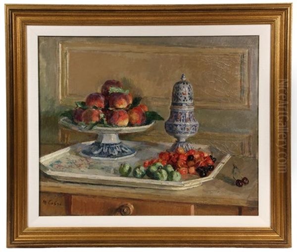 Still Life With Fruit Compote & Muffineer by Maurice Lobre