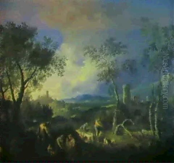 Paysage Du Latium Oil Painting by Andrea Locatelli