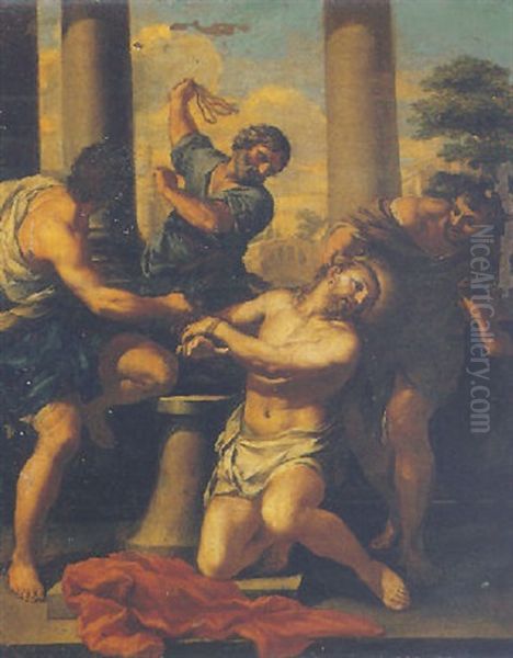 The Flagellation Of Christ Oil Painting by Pietro Locatelli