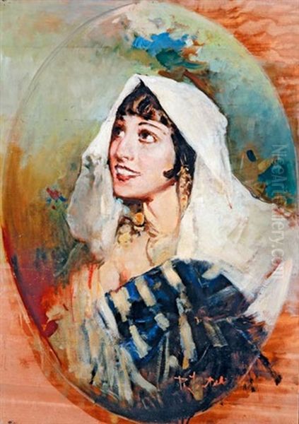 Berber Lany Oil Painting by Romualdo Locatelli