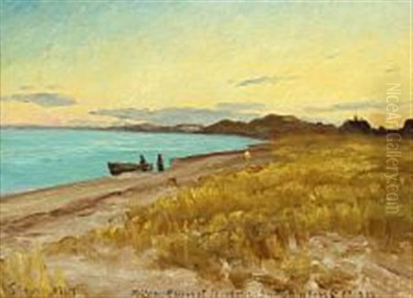 Landscape From Skagen Oil Painting by Carl Ludvig Thilson Locher