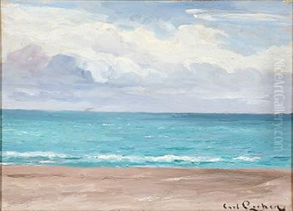 Skagens Sonderstrand. Maj Oil Painting by Carl Ludvig Thilson Locher