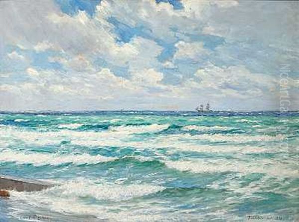 Sommerstorm. Tisvilde Oil Painting by Carl Ludvig Thilson Locher