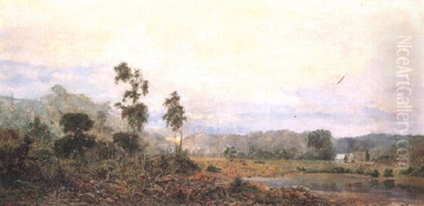 Australian Landscape Oil Painting by William Ewart Lockhart