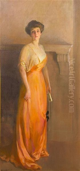 Mrs. Laura Stackpole Oil Painting by Wilton Robert Lockwood