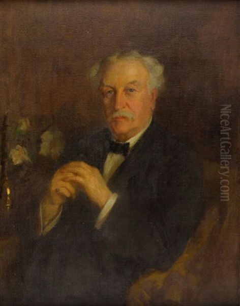 Portrait Of A Gentleman Oil Painting by Wilton Robert Lockwood