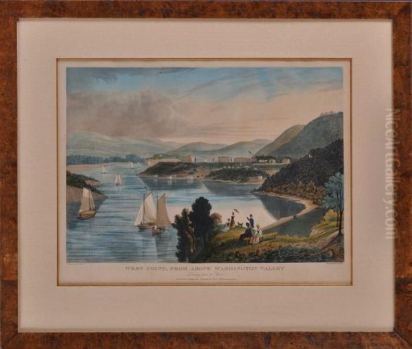 West Point From Above Washington Valley Oil Painting by William James Bennett